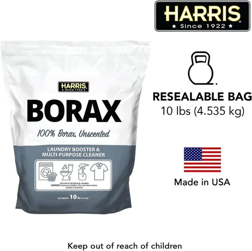 Vista 7 de Harris Borax Polvo Refuerzo para lavandería con agua dura y limpiador multiusos, 4.5 kg (sin fragancia)