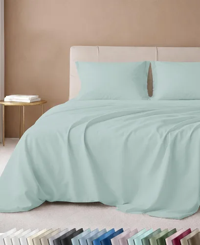 Vista 18 de California Design Den Juego de sábanas de lujo tamaño Queen, 100% algodón, sábanas de 600 hilos con bolsillo profundo, ropa de cama de calidad de 13