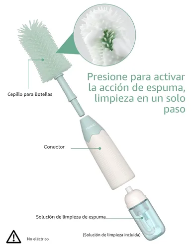 Vista 6 de Momcozy Esterilizador y secadora de botellas grandes de 3 capas y kit de cepillo para botellas Momcozy Verde