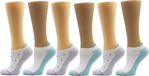 Vista 4 de Dr. Motion calcetines de compresión de corte bajo para mujer, 2 piezas