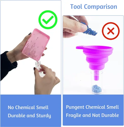 Vista 4 de Contenedores de almacenamiento de pintura de diamantes, 30 ranuras para accesorios de pintura de diamantes y herramientas para estuche organizador