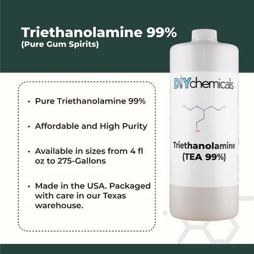 Vista 2 de DIYChemicals Trietanolamina 99% 1 cuarto de galón (32 fl oz)