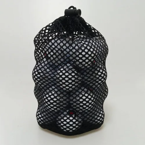 Vista 6 de 2 bolsas de malla para pelotas de golf y pickleballs, bolsa de malla de golf, bolsa de red multiusos, apta para pelotas de tenis de mesa