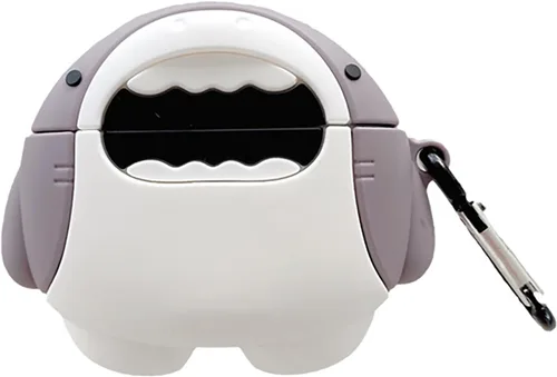 Vista 11 de Compatible con Beats Studio Buds, funda protectora de cuerpo completo de dibujos animados 3D con llavero, funda protectora de auriculares de PVC