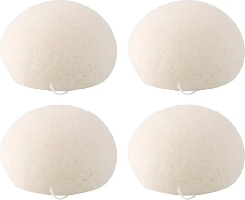 Vista 10 de Konjac - Juego de esponjas faciales orgánicas exfoliantes, exfoliantes faciales suaves diarios, cuidado de la piel, esponja limpiadora corporal