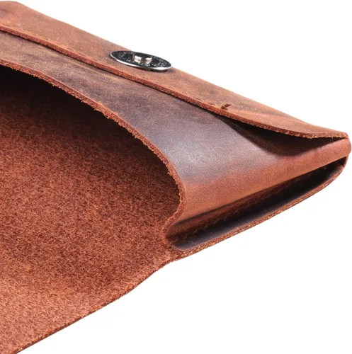 Vista 8 de TXEsign Top Grain - Funda de piel auténtica con cierre magnético