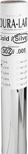 Vista 34 de Grafix Dura-Lar Película, 0.002 in, Plata, 54 in x 12 ft
