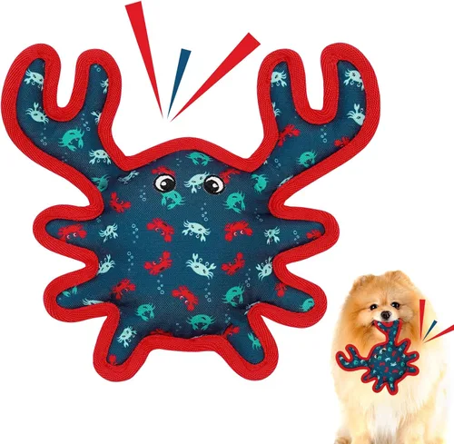 Vista 8 de Juguete para perros del día de San Patricio, juguetes chirriantes para perros con cuerda, juguetes de peluche de trébol de trébol, regalos del día
