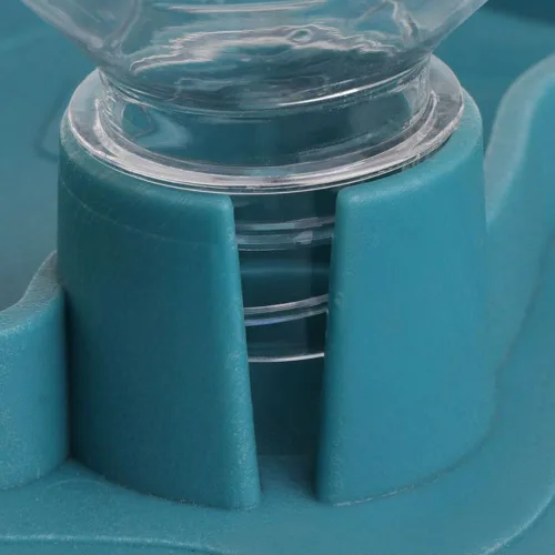 Vista 8 de Bebedero de tortugas Cuenco de agua para reptiles 2 en 1, dispensador automático de agua para reptiles, plato de agua de tortuga, alimentador