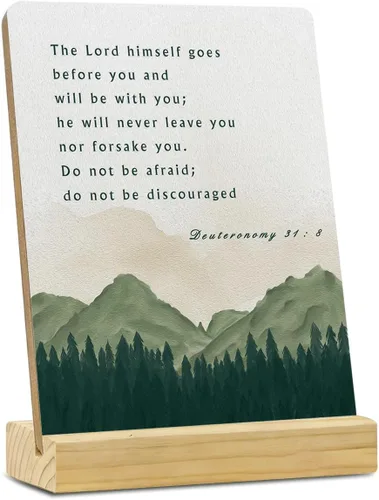 Vista 15 de MUBIAO Placa rústica de madera con verso de la Biblia "Haz todo por la gloria" con soporte, 1 Corintios 10:31, 4x5 pulgadas, madera Hazlo todo por