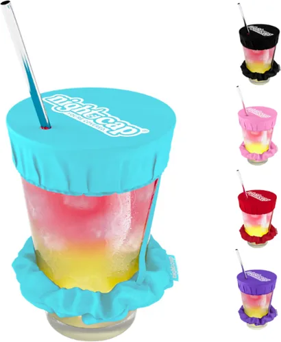 Vista 10 de Nightcap Coletero Cubrevasos - El Coletero Reutilizable para Prevención de Adulteración de Bebidas Como se Vio en Shark Tank