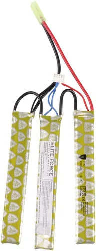 Vista 2 de Elite Force - Batería de Airsoft para pistolas eléctricas BB de 0.236 in, 11,1 V Lipo 1200 mAh, Tri-Panel - Tamiya