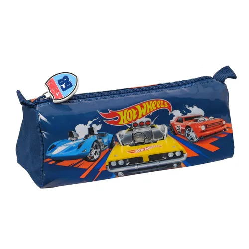 Vista 2 de Estuche Escolar Hot Wheels Speed club Naranja Azul marino (21 x 8 x 7 cm)