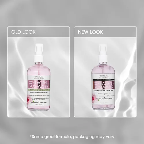 Vista 8 de Advanced Clinicals Colágeno de agua de rosas para el cuidado de la piel revitalizante e hidratante para la cara Tónico en aerosol facial