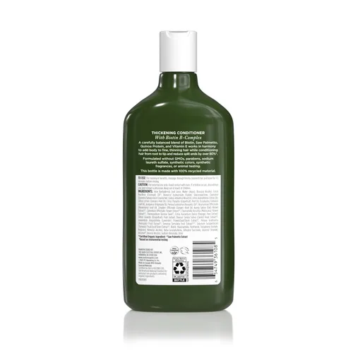 Vista 2 de Avalon Organics All Natural Biotin B-Complex - Acondicionador de terapia, 11 onzas líquidas