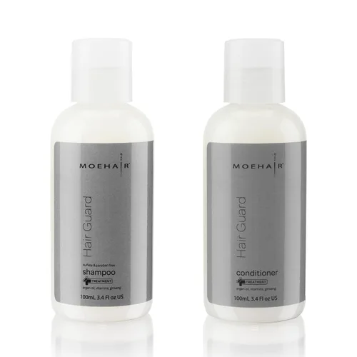 Vista 12 de MOEHAIR Champú Hair Guard Estimula los folículos pilosos Champú engrosador y voluminizador del cabello Infundido con aceite de argán, ginseng