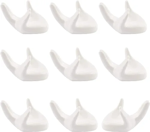 Vista 8 de AHANDMAKER Mini soporte de cerámica para plantas de aire, 4 macetas con forma de muñeca de porcelana, diferentes formas de muñeca de cerámica
