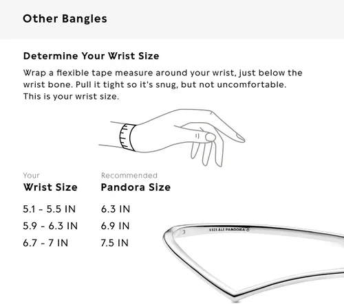 Vista 6 de PANDORA Pulsera de plata de ley pulida con diseño de hueso, joyería, Metal