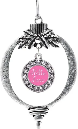 Vista 623 de Inspired Silver - Adorno de cromosoma 21 con dije de círculo de plata con joyas de circonita cúbica