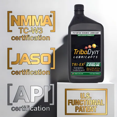 Vista 2 de Aceite Premium Plus de 2 tiempos con revestimiento cerámico - API TC JASO FB TC-W3 ISO-EGD - 1 galón