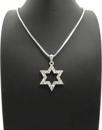 Vista 5 de Star of David Small Pendant with 24 Inch Necklace
