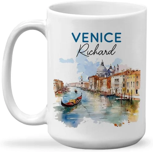 Vista 18 de Tazas de viaje con nombre personalizado Mount Rushmore National Memorial, tazas de viaje de cerámica personalizadas con diseño de lugar famoso