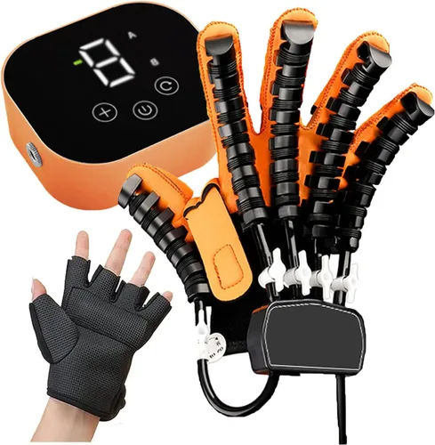 Vista 9 de Nuevos guantes de robot de rehabilitación 2024, equipo de recuperación de hemiplejia de mano mejorado, carga USB y ajuste de fuerza, para restaurar
