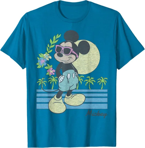 Vista 6 de Disney Mickey and Friends Mickey Retro Beach Camiseta S Gris Oscuro