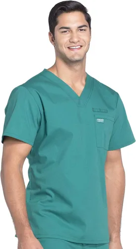 Vista 5 de Cherokee Scrubs for Men V-Neck Top, Workwear Professionals Soft Stretch WW675