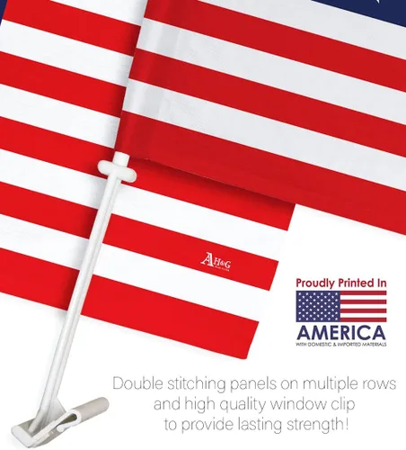 Vista 6 de Trump Flag Paquete de banderas estadounidenses anti Biden de Estados Unidos, soporte de montaje para decoración de ventana de automóvil, pequeño Pro
