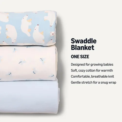 Vista 2 de Amazon Essentials x Sofia Grainge - Manta unisex para bebé, paquete de 3