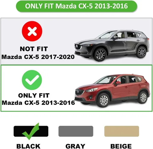 Vista 4 de MarretooAuto Cargo Cover Compatible with 13-16 for Mazda CX-5 Factory Style Black Retractable Rear Security Trunk Cover Net