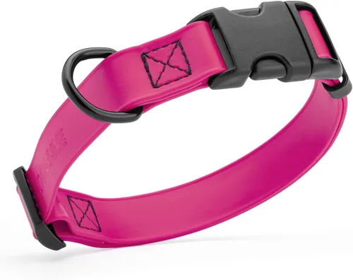 Vista 51 de Dogline Biothane - Collar impermeable para perro con hebilla de liberación rápida, resistente cincha de nailon recubierta con resistente y a prueba