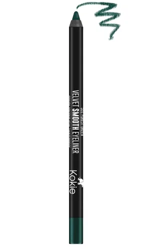 Vista 12 de Kokie Cosmetics Lápiz delineador de ojos impermeable de terciopelo suave, azul brillante, 0.042 onzas