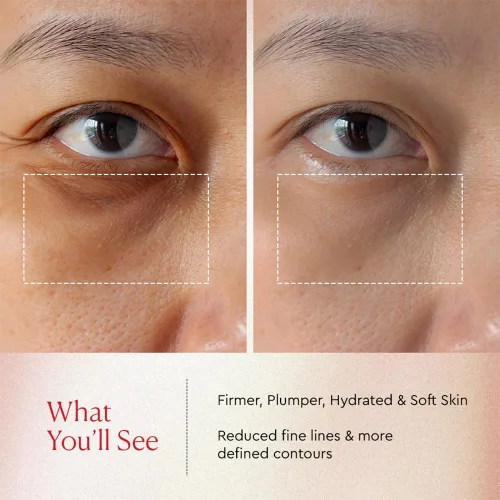 Vista 4 de The Face Shop Crema de ojos con levantamiento de volumen de granada y colágeno Crema revitalizante profunda para elasticidad, firmeza y densidad