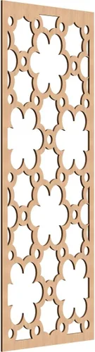 Vista 125 de 9 3/8"W x 24 3/8"H x 1/4"T Southgate Decorativos Paneles De Pared De Madera Calado, Abedul