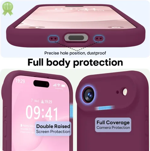 Vista 143 de LOVE 3000 Diseñada para Funda iPhone Air, Silicona Premium [Compatible con Magsafe][Forro de Microfibra Suave Anti-Rayones] Funda Protectora
