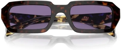 Vista 3 de Prada Gafas de sol PR A12S HavanaViolet 5221140 mujer, Espejo Violeta Habana Plata
