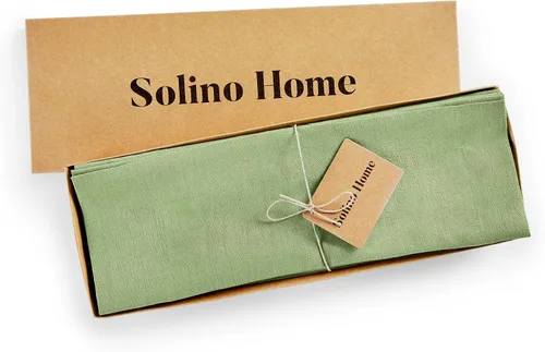 Vista 60 de Solino Home Juego de 4 manteles individuales blancos de 100 % lino puro de 14 x 14 pulgadas para invierno, San Valentín, primavera, Pascua, Fete