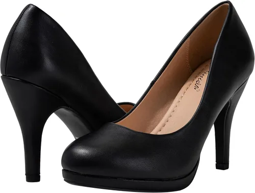 Vista 4 de Zapatos de tacón de vestir Fermin para mujer con plataforma de aguja y tacón redondo