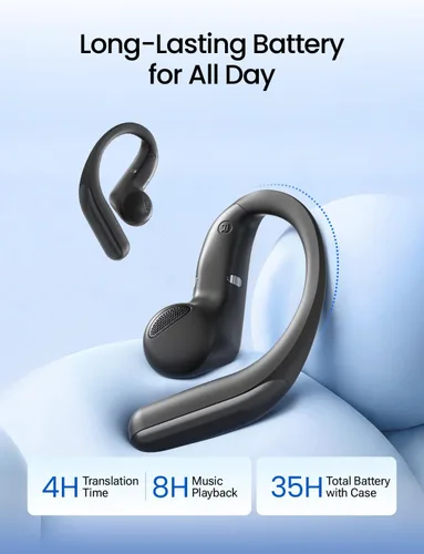 Vista 6 de Timekettle LiveTalk AI - Auriculares de traducción en tiempo real Negro