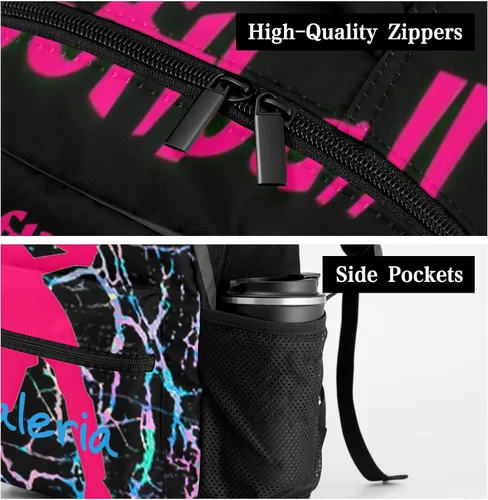 Vista 6 de Mochila unisex con nombre personalizado para jugadores de sóftbol para niños, personal de oficina diario, Personalizado 1, Mochilas Daypack