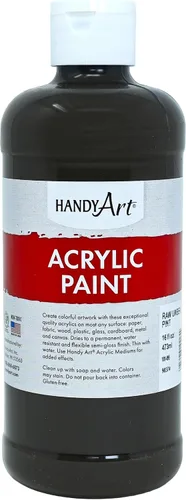 Vista 81 de Handy Art Pintura acrílica, juego de 12 colores, botellas de 16 onzas, acrílico líquido para estudiantes semibrillante, consistencia de flujo
