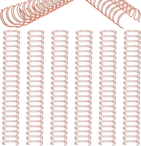 Vista 9 de Zonon 6 piezas de alambre de encuadernación de espiral doble, espinas de bucle doble, alambre de encuadernación de bucle doble de 1 pulgada