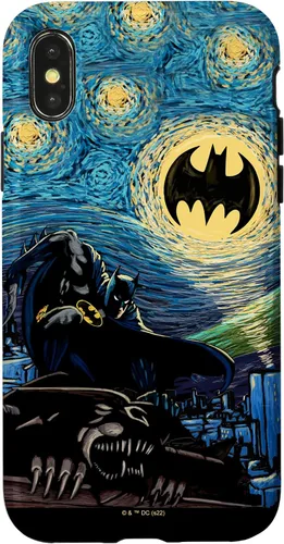 Vista 5 de DC Comics Batman Starry Night Style Painting Case para iPhone 17