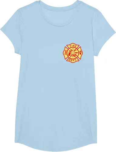 Vista 13 de Camiseta con logotipo de bomberos con símbolo de bombero, Negro