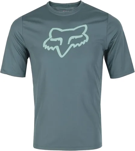 Vista 3 de Fox Racing Camiseta de ciclismo de montaña de manga corta para niños Negro