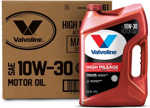 Vista 38 de Valvoline - Aceite de alto millaje 150 K con MaxLife Plus Technology, SAE 5W-20, 1 cuarto de galón