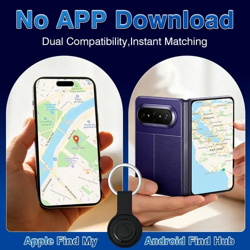 Vista 5 de Mini rastreador GPS para vehículos: dispositivo magnético oculto para rastreador de coche, sin tarifa de suscripción, funciona con Apple Find My