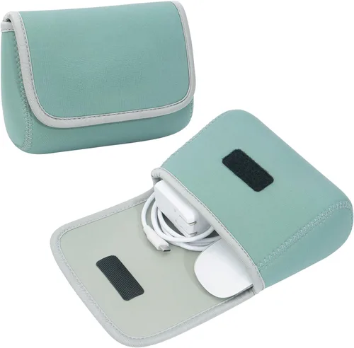 Vista 11 de LENTION Funda de almacenamiento mediana Tech para accesorios, laptop, MacBook, adaptador de corriente, mouse inalámbrico, cargadores de iPhone, Gris